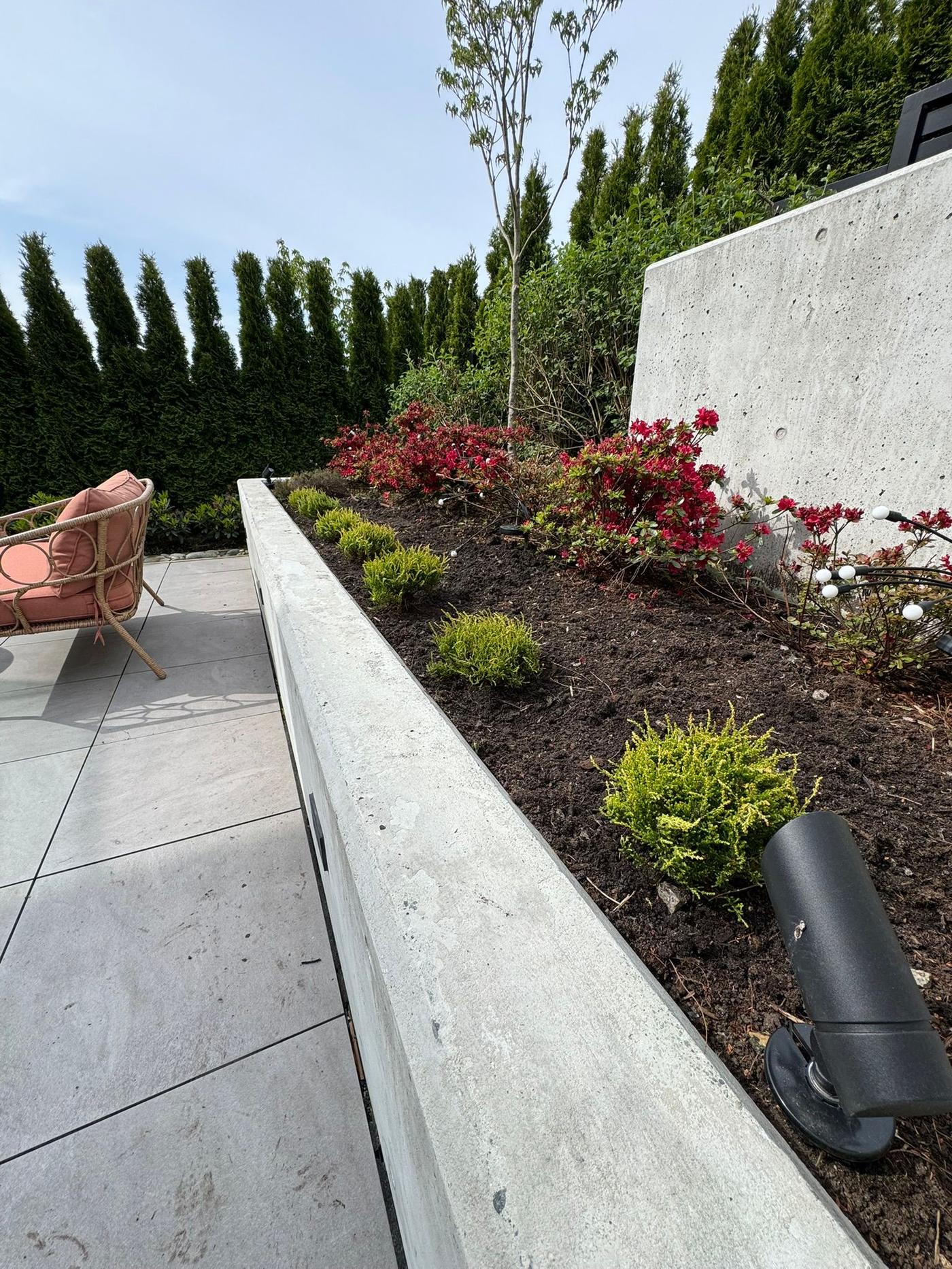 Public garden landscaping project